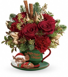 Night Before Christmas Teacup from Westbury Floral Designs in Westbury, NY