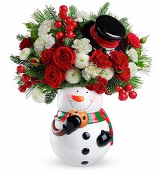 Frosty the Snowman in Bloom from Westbury Floral Designs in Westbury, NY