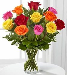 A Dozen Mixed Roses from Westbury Floral Designs in Westbury, NY