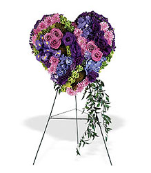 Graceful Tribute Heart from Westbury Floral Designs in Westbury, NY